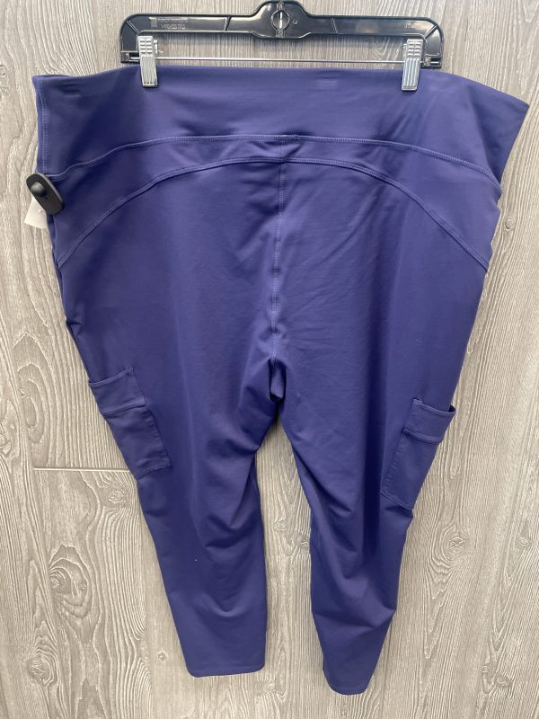 Athletic Leggings By Clothes Mentor In Blue, Size: 3x For Discount