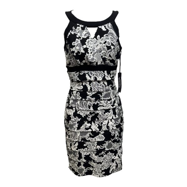 Bandage Cutout Dress Casual Short By White House Black Market In Black & White, Size: 0 Hot on Sale