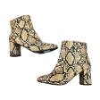 Boots Ankle Heels By Primark In Snakeskin Print, Size: 9 For Cheap