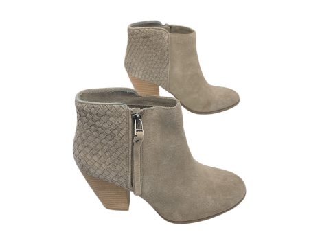 Boots Ankle Heels By Sole Society In Grey, Size: 8.5 Cheap