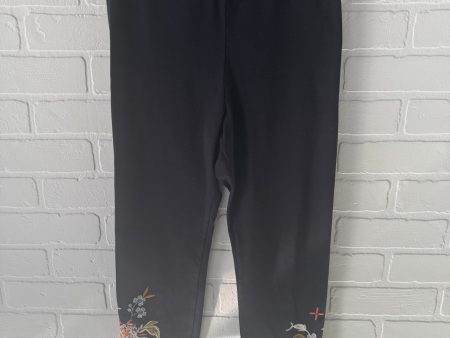 Pants Leggings By Johnny Was In Black, Size: 4 For Cheap