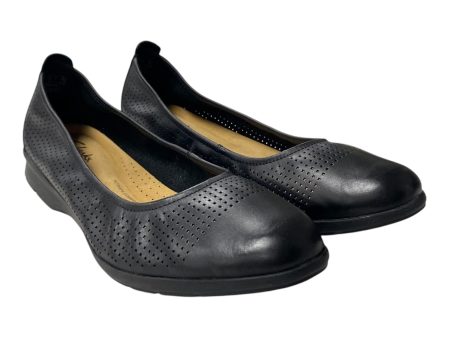 SHOES FLATS by CLARKS In BLACK, Size: 9.5 For Cheap