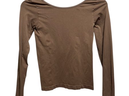 Low-Back Seamless Long Sleeve By Free People In Brown, Size: M For Sale