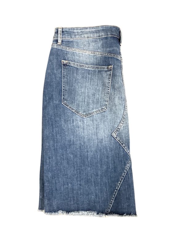 Skirt Midi By Clothes Mentor In Blue Denim, Size: 18 Sale