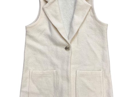 Vest Sweater By Tahari By Arthur Levine In Cream, Size: S Sale