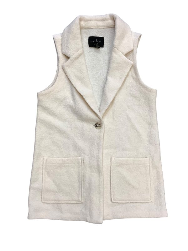 Vest Sweater By Tahari By Arthur Levine In Cream, Size: S Sale