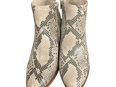 Boots Ankle Heels By Altard State In Animal Print, Size: 8 For Sale