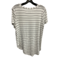 Top Short Sleeve Basic By Halogen In Striped Pattern, Size: M Cheap