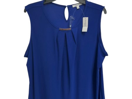 Top Sleeveless By 89th And Madison In Blue, Size: 1x Fashion