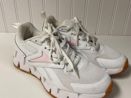 Shoes Athletic By Reebok In Pink & White, Size: 6.5 Online now