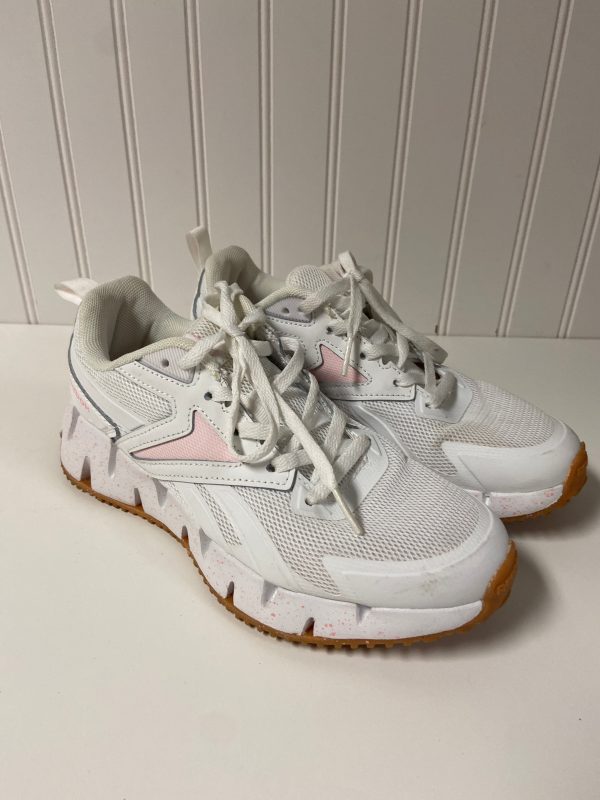 Shoes Athletic By Reebok In Pink & White, Size: 6.5 Online now