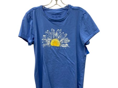 Top Ss By Life Is Good In Blue, Size:L For Cheap