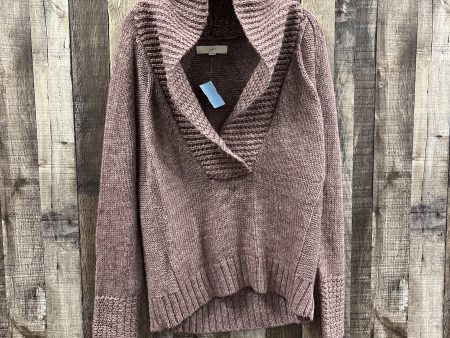 Sweater By Loft In Maroon, Size: L Discount