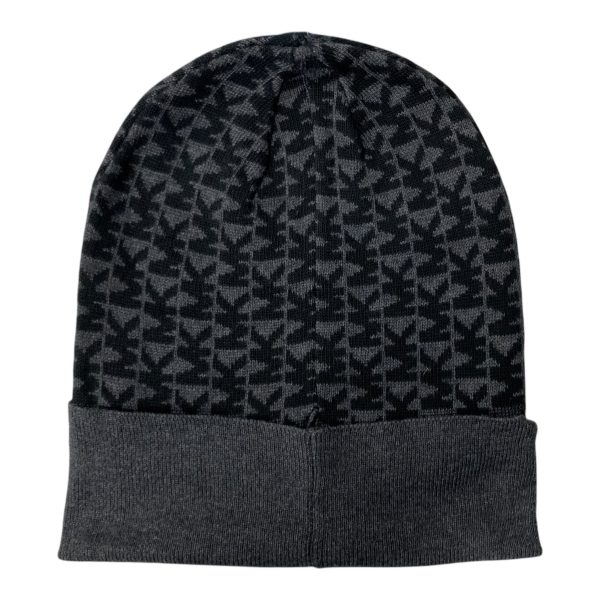 Hat Beanie By Michael By Michael Kors In Black & Grey Online now