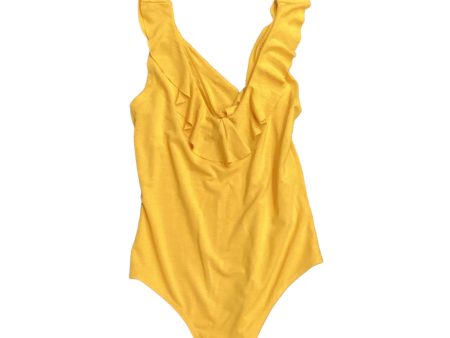 Yellow Bodysuit Forever 21, Size M Online Sale