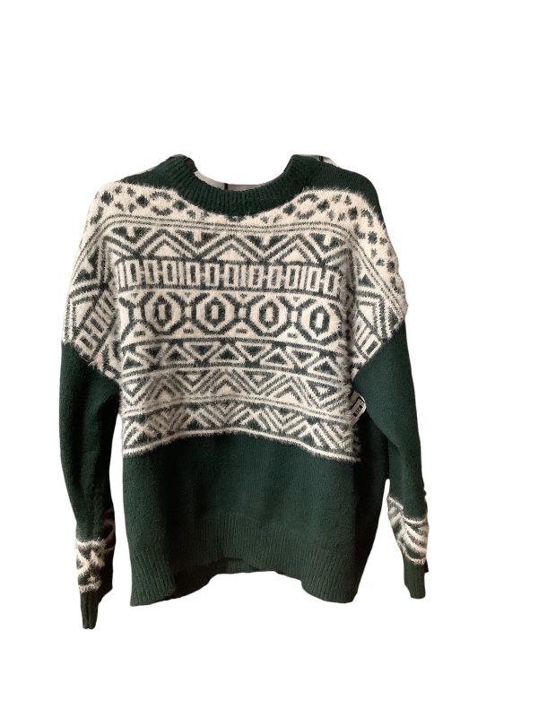 Sweater By Maurices In Green & White, Size: Xl Discount