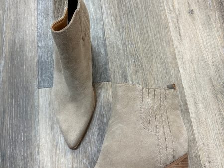 Boots Ankle Heels By Marc Fisher In Beige, Size: 8 Cheap