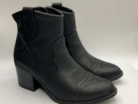 Boots Western By Union Bay In Black, Size: 6 For Discount