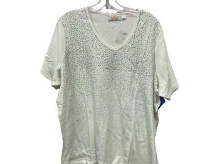 Top Ss By Quaker Factory In White, Size:2X For Sale