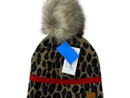 Hat Beanie By mainstream boutique In Animal Print Cheap