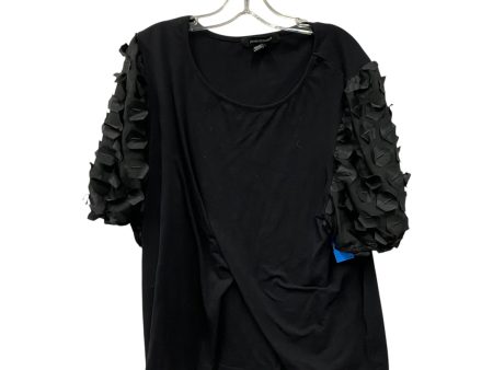 Top Ss By Ashley Stewart In Black, Size:3X Fashion