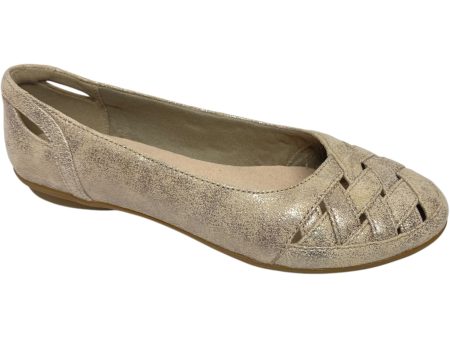 Shoes Flats By Clarks In Gold, Size: 7 Fashion