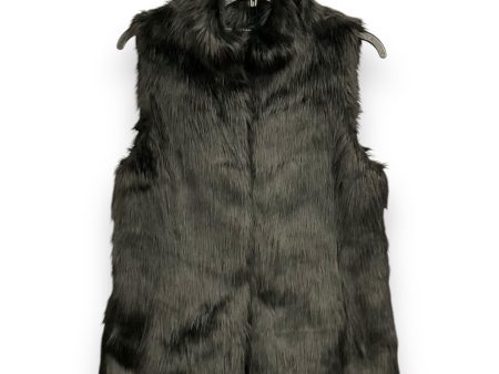 Vest Faux Fur & Sherpa By White House Black Market In Black, Size: S For Cheap