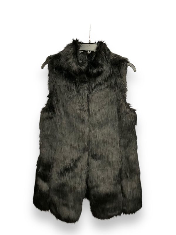 Vest Faux Fur & Sherpa By White House Black Market In Black, Size: S For Cheap