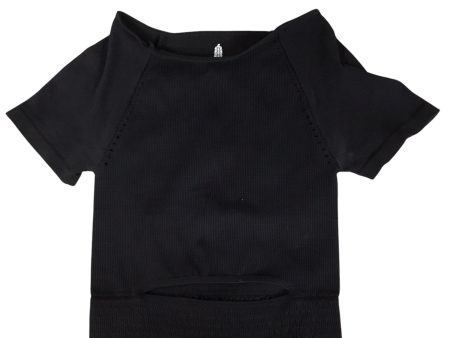 Athletic Top Short Sleeve By Free People In Black, Size: Xs Online now