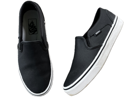 Shoes Sneakers By Vans In Black & White, Size: 8 For Sale