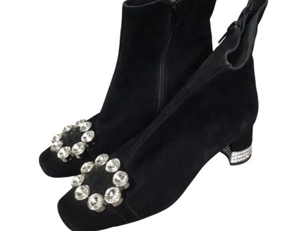 Boots Ankle Heels By Jeffery Campbell In Black & White, Size: 7.5 Supply