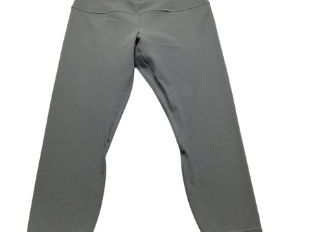 Athletic Capris By Lululemon In Grey, Size: 12 on Sale