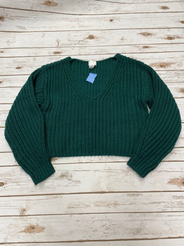 Sweater By H&m In Green, Size: S Cheap