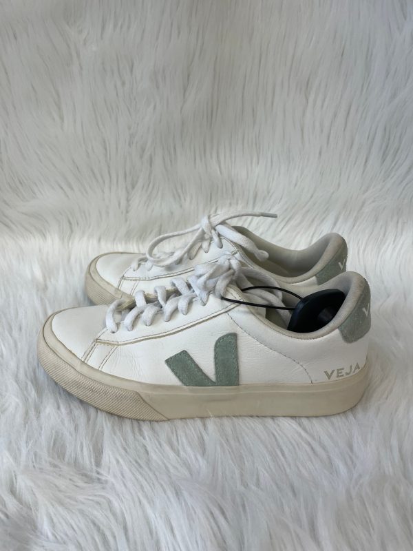 Shoes Sneakers By Veja In Cream & Green, Size: 6 For Cheap