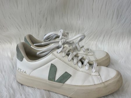 Shoes Sneakers By Veja In Cream & Green, Size: 6 For Cheap