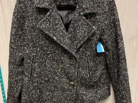 Coat Peacoat By Victorias Secret In Black & Cream, Size: S Hot on Sale