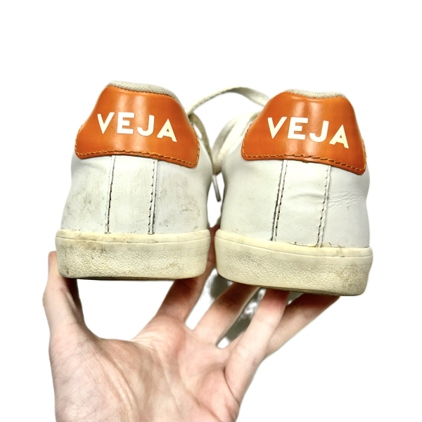 Shoes Sneakers By Veja In Orange & White, Size: 8 Discount