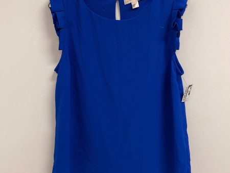 Top Short Sleeve By Monteau In Blue, Size: Xl Online Sale