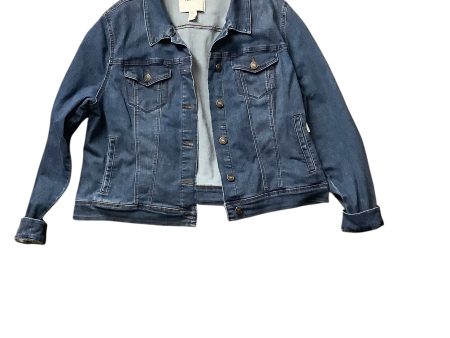 Jacket Denim By Nine West In Blue, Size: Xxl Hot on Sale